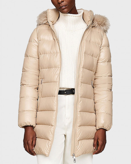 TOMMY HILFIGER ΓΥΝΑΙΚΕΙΟ ΜΠΟΥΦΑΝ ΜΕ ΚΟΥΚΟΥΛΑ - WW0WW43122