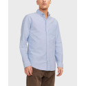 JACK & JONES ΑΝΔΡΙΚΟ ΠΟΥΚΑΜΙΣΟ ΣΤΕΝΗ ΓΡΑΜΜΗ - 12182486 - ΜΠΛΕ