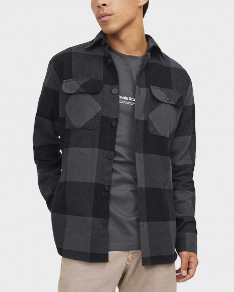 JACK & JONES MEN'S SHIRT CHECKERED COMFORT FIT - 12248409