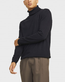 JACK & JONES ΑΝΔΡΙΚΟ ΠΟΥΛΟΒΕΡ ΖΙΒΑΓΚΟ - 12258051 - ΜΑΥΡΟ