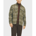 JACK & JONES MEN'S COMFORT FIT CHECK OVERSHIRT - 12263647 - BLUE