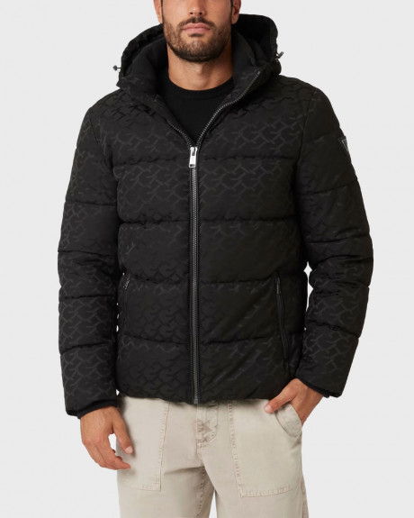GUESS G-CHAIN ΑΝΔΡΙΚΟ ΜΠΟΥΦΑΝ PUFFER ΜΕ ΛΟΓΟΤΥΠΟ - M4BL42WG9L2