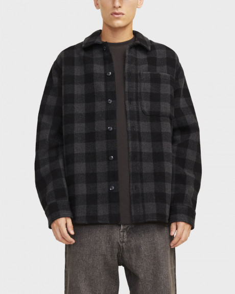 JACK & JONES MEN'S CHECK OVERSHIRT - 12260356