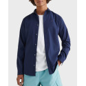 TOMMY JEANS MEN'S POPLIN SLIM FIT SHIRT - DM0DM04405 - BLUE