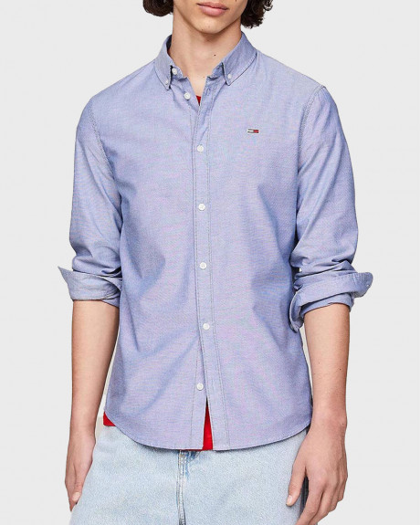 TOMMY JEANS MEN'S SLIM FIT SHIRT - DM0DM09594