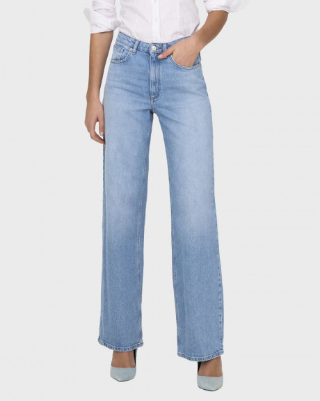 ONLY WOMEN'S HIGH RISE WIDE LEG JEANS - 15345249