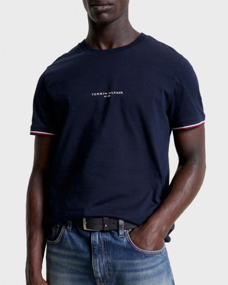 TOMMY HILFIGER TIPPED ΑΝΔΡIKH ΜΠΛΟΥΖΑ ΚΟΝΤΟΜΑΝΙΚΗ - MW0MW32584