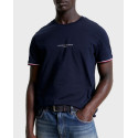 TOMMY HILFIGER TIPPED ΑΝΔΡIKH ΜΠΛΟΥΖΑ ΚΟΝΤΟΜΑΝΙΚΗ - MW0MW32584 - ΜΠΛΕ