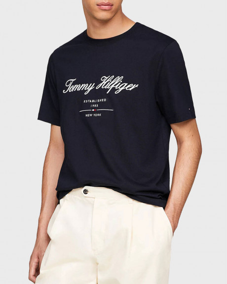 TOMMY HILFIGER SCRIPT LOGO MEN'S T-SHIRT - MW0MW33691