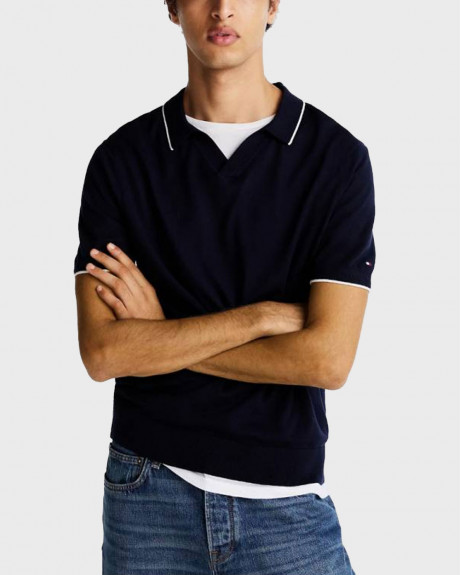 TOMMY HILFIGER ΑΝΔΡΙΚΗ ΠΛΕΚΤΗ ΜΠΛΟΥΖΑ ΠΟΛΟ - MW0MW37420