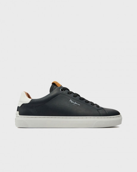 PEPE JEANS ΑΝΔΡΙΚΑ ΠΑΠΟΥΤΣΙΑ ΜΕ ΚΟΡΔΟΝΙΑ ΔΕΡΜΑΤΙΝΑ - PMS00020