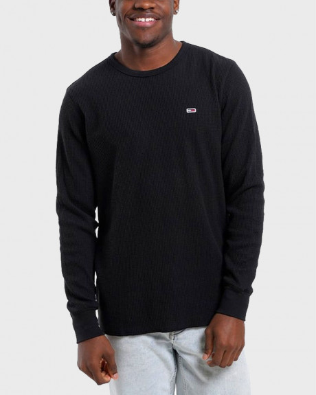 TOMMY JEANS WAFFLE ΑΝΔΡΙΚΟ ΠΟΥΛΟΒΕΡ - DM0DM20688