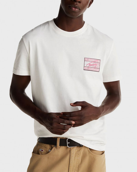 TOMMY JEANS SIGNATURE BACK LOGO ΑΝΔΡΙΚΗ ΜΠΛΟΥΖΑ ΚΟΝΤΟΜΑΝΙΚΗ - DM0DM21108