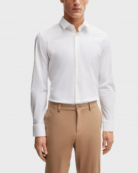 BOSS P-HANK MEN'S SLIM FIT SHIRT - 50503554  - WHITE