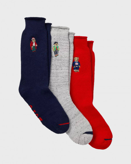 POLO RALPH LAUREN ΑΝΔΡΙΚΕΣ ΚΑΛΤΣΕΣ ΣΕΤ ΔΩΡΟΥ 3ΤΜΧ. - 449958862001