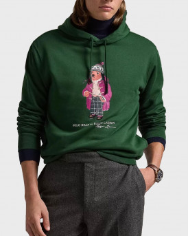 POLO RALPH LAUREN ΑΝΔΡΙΚΟ ΦΟΥΤΕΡ ΜΕ ΚΟΥΚΟΥΛΑ - 710953719003 - ΠΡΑΣΙΝΟ