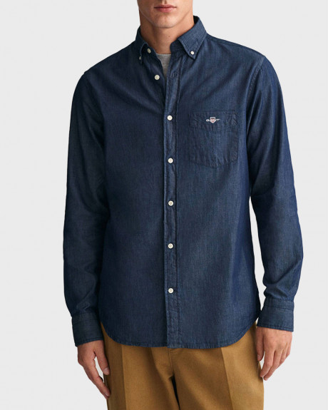 GANT INDIGO MEN'S SHIRT - 3000400