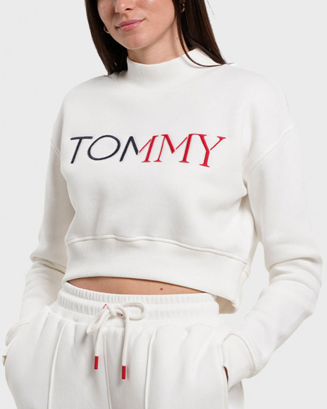 TOMMY JEANS WOMEN'S CROPPED SWEATSHIRT - DW0DW20540