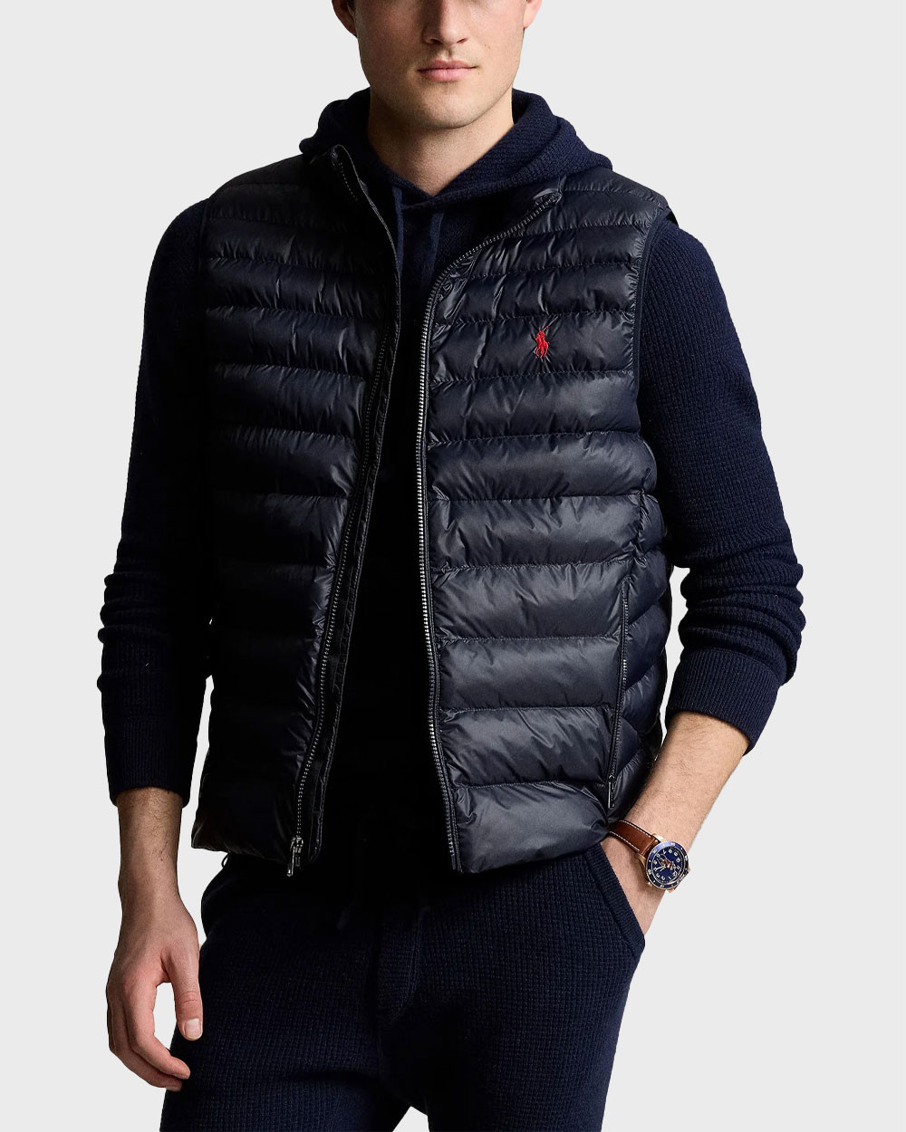 メンズウェア MARK & LONA Hype Block Puffy Vest 完売 MARK&LONA Hype Block Puffy Vest FIRST DOWN USA （ファースト
