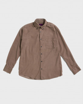 BLACKTOP FOUNDATION MEN'S CORDUROY SHIRT - BABY CORDY - BEIGE