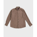 BLACKTOP FOUNDATION MEN'S CORDUROY SHIRT - BABY CORDY - BLACK