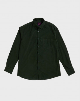 BLACKTOP FOUNDATION MEN'S CORDUROY SHIRT - BABY CORDY - OLIVE GREEN