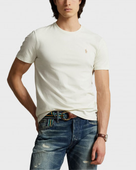 POLO RALPH LAUREN ΑΝΔΡΙΚΗ ΜΠΛΟΥΖΑ ΚΟΝΤΟΜΑΝΙΚΗ ΣΤΕΝΗ ΓΡΑΜΜΗ - 710671438350 - ΕΚΡΟΥ