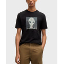 BOSS JERSEY TE_ALIEN ΑΝΔΡΙΚΗ ΜΠΛΟΥΖΑ ΚΟΝΤΟΜΑΝΙΚΗ - 50528190  - ΜΑΥΡΟ