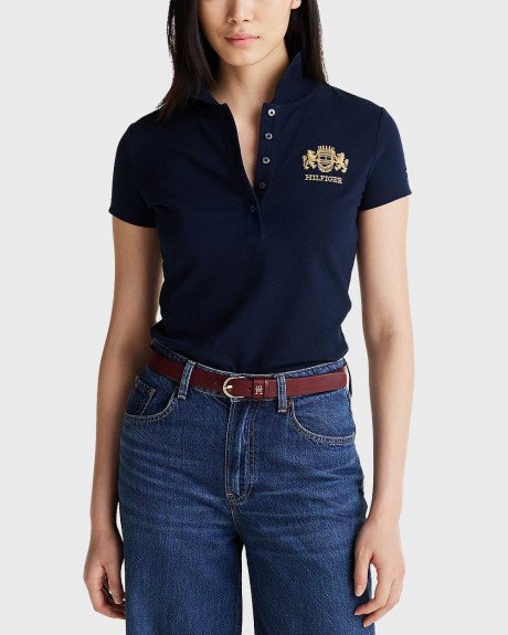 TOMMY HILFIGER ΓΥΝΑΙΚΕΙΑ ΜΠΛΟΥΖΑ ΚΟΝΤΟΜΑΝΙΚΗ ΠΟΛΟ - WW0WW43931