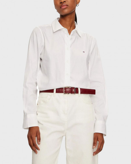 TOMMY HILFIGER WOMEN'S POPLIN SHIRT - WW0WW44084