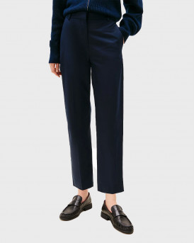 TOMMY HILFIGER WOMEN'S SLIM FIT CHINO TROUSERS - WW0WW40504 - BLUE