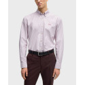 BOSS H-ROAN MEN'S SLIM FIT STRIPED SHIRT - 50520285 - BURGUNDY