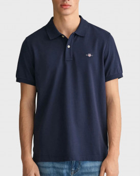 GANT ΑΝΔΡΙΚΗ ΠΟΛΟ ΜΠΛΟΥΖΑ ΚΟΝΤΟΜΑΝΙΚΗ - 3G2210 - ΜΠΛΕ