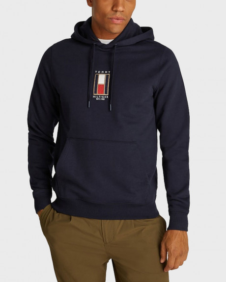 TOMMY HILFIGER VERTICAL FLAG ΑΝΔΡΙΚΟ ΦΟΥΤΕΡ ΜΕ ΚΟΥΚΟΥΛΑ - MW0MW35525