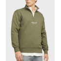 JACK & JONES ΑΝΔΡΙΚΟ ΦΟΥΤΕΡ HALF-ZIP - 12241777 - ΜΑΥΡΟ