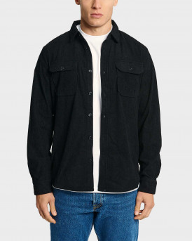 BLACKTOP FOUNDATION MEN'S SHIRT REGULAR FIT -  LIL CORDY - BLACK