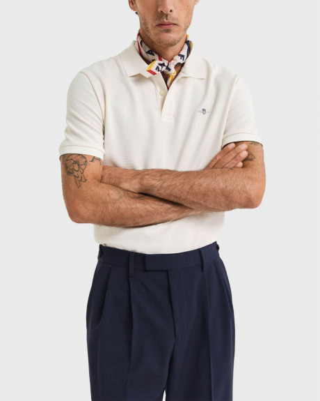 GANT TEXTURE MEN'S POLO SHIRT - 2014025