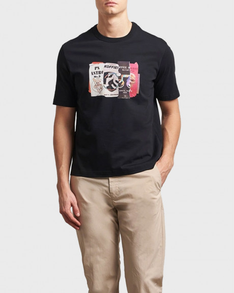 PAUL SMITH CUT & PASTE PRINT ΑΝΔΡΙΚΗ ΚΟΝΤΟΜΑΝΙΚΗ ΜΠΛΟΥΖΑ - M2R-220X-PP5122