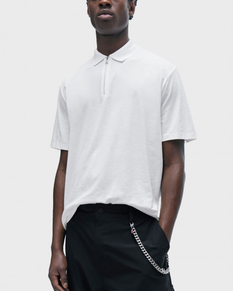 HUGO DEKOK233 ΑΝΔΡΙΚΗ ΚΟΝΤΟΜΑΝΙΚΗ ΜΠΛΟΥΖΑ ΠΟΛΟ HALF-ZIP - 50496003