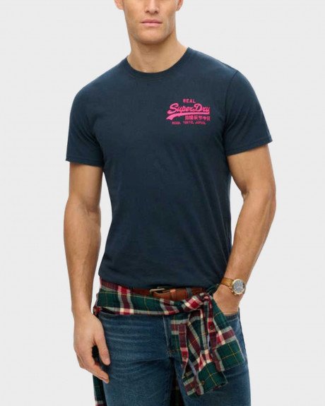 SUPERDRY VINTAGE LOGO EMBROIDERED ΑΝΔΡΙΚΗ ΚΟΝΤΟΜΑΝΙΚΗ ΜΠΛΟΥΖΑ - M1012099A