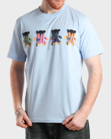 PAUL SMITH TEDDY BEAR PRINT ΑΝΔΡΙΚΗ ΚΟΝΤΟΜΑΝΙΚΗ ΜΠΛΟΥΖΑ - M2R-011R-PP5131