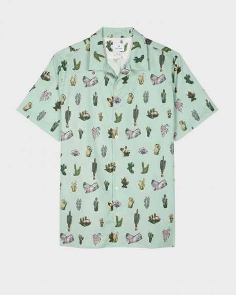 PAUL SMITH PRICKLY PEAR MEN'S SHORT-SLEECED SHIRT - M2R-114R-P22313