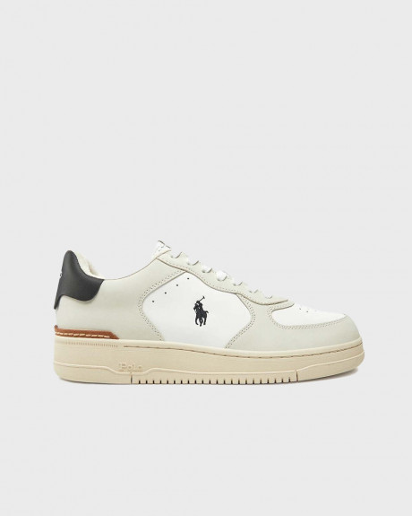 POLO RALPH LAUREN MASTERS COURT MEN'S LEATHER SNEAKERS - 809955690001