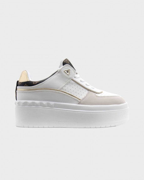 GUESS RIDGEE ΓΥΝΑΙΚΕΙΑ PLATFORM SNEAKERS - FLPRIDPEL12