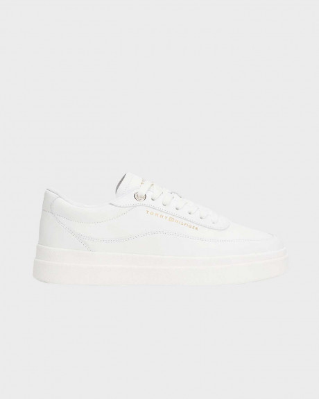 TOMMY HILFIGER WOMEN'S LEATHER PLATFORM SNEAKERS - FW0FW08800