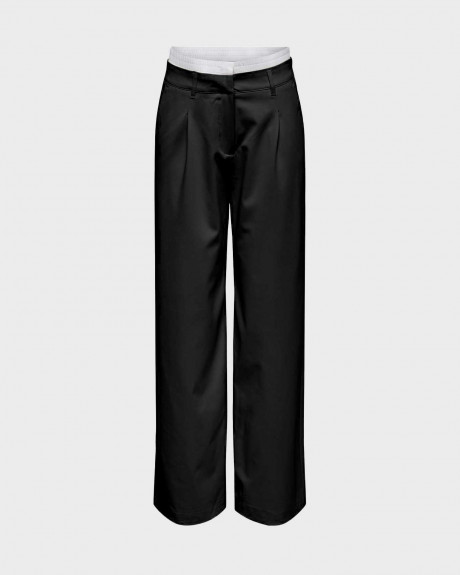 ONLY MERRYN LIFE MW BOXER WOMEN'S WIDE LEG TROUSERS - 15338446