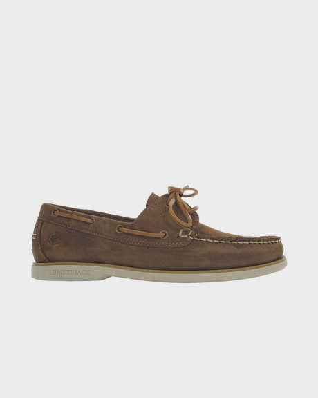 LUMBERJACK NAVIGATOR MEN'S SUEDE LEATHER BOAT SHOES - SM07804-007 A04
