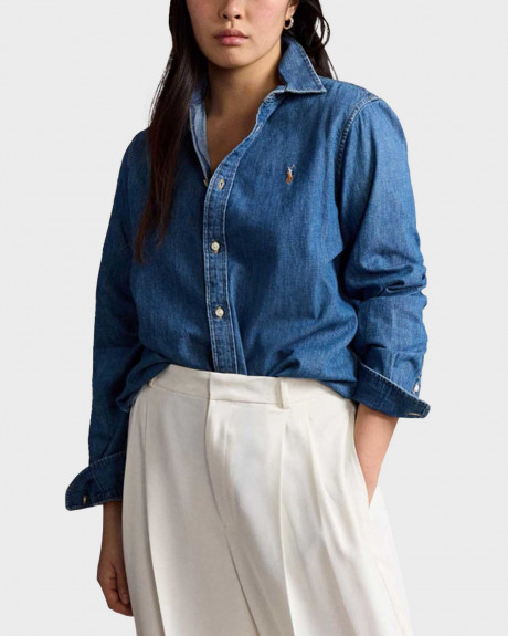 POLO RALPH LAUREN ΓΥΝΑΙΚΕΙΟ ΤΖΙΝ ΠΟΥΚΑΜΙΣΟ - 211969458001