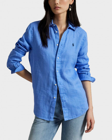 POLO RALPH LAUREN ΓΥΝΑΙΚΕΙΟ ΛΙΝΟ ΠΟΥΚΑΜΙΣΟ - 211970730006