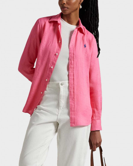 POLO RALPH LAUREN ΓΥΝΑΙΚΕΙΟ ΛΙΝΟ ΠΟΥΚΑΜΙΣΟ - 211970730007